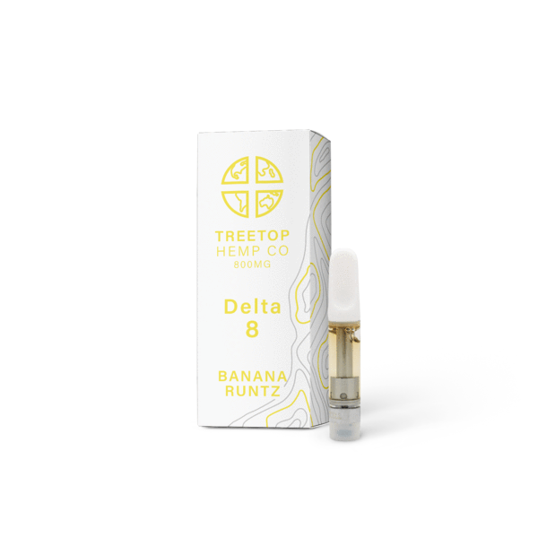 TreeTop Hemp CO.  800MG Delta 8 Banana Runtz cart