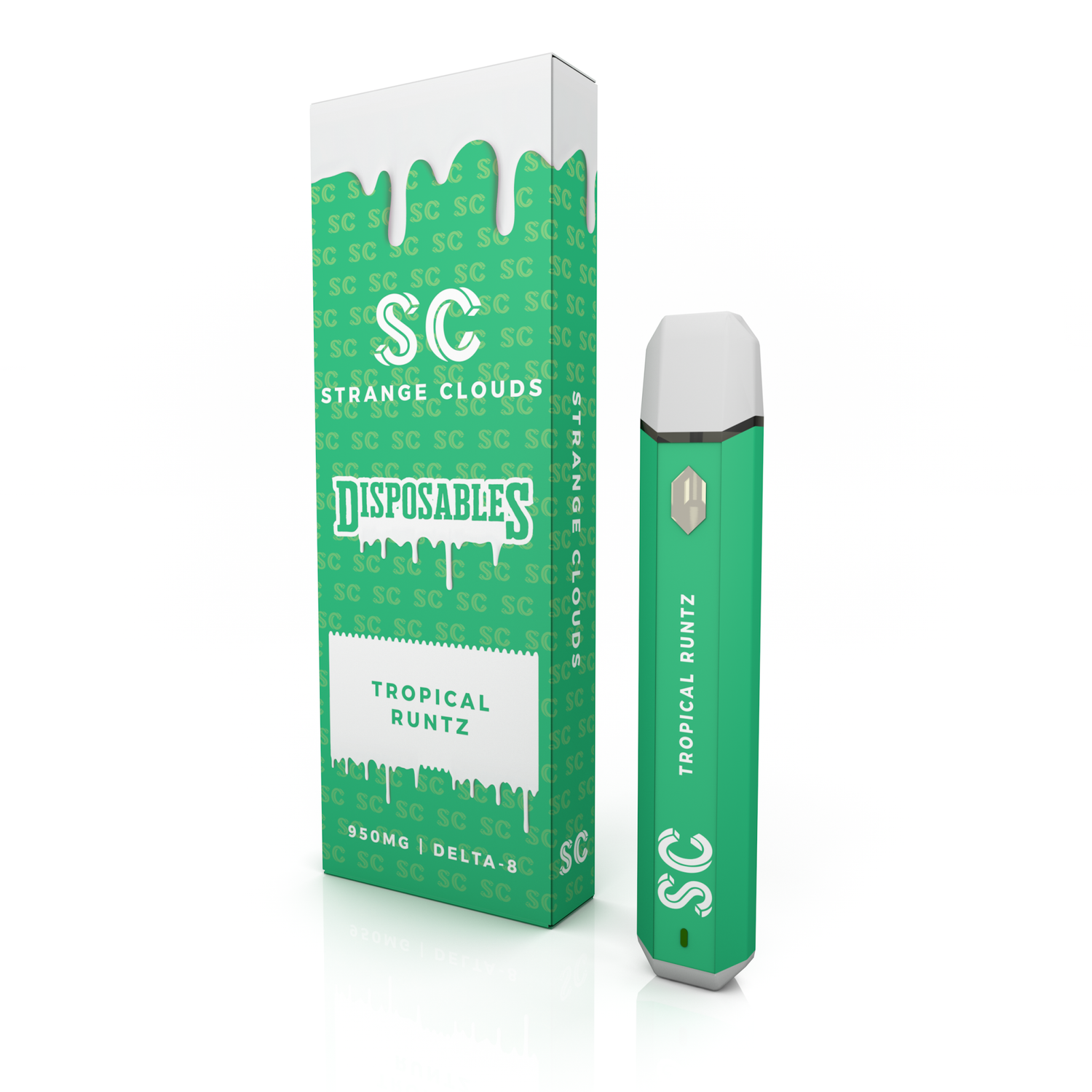 Strange Cloud Tropical Runtz 950MG Disposable DELTA 8 Box