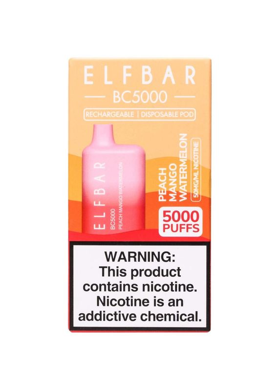 ELFBAR Peach Mango Watermelon 5000 Puffs 5%