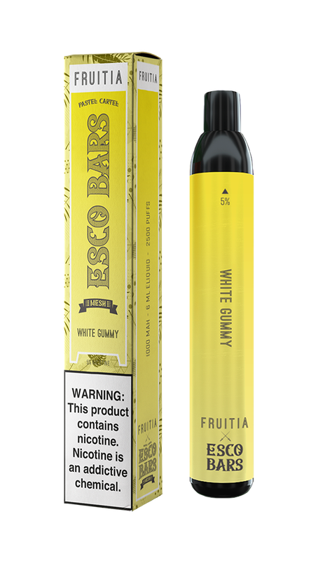 ESCO Bar X Fruitia White Gummy 2500 puffs 5%