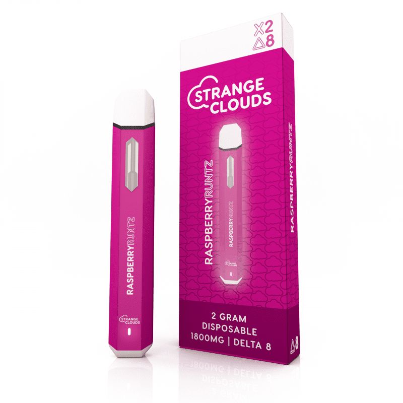 Strange Cloud Raspberry Runtz 1800 2grm Disposable DELTA 8 Box