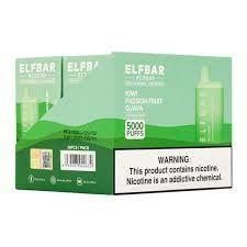 ELFBAR Kiwi Passionfruit Guava 5000 Puffs 5% Box