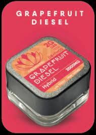 PURLYF D8 Dab 2g Grapefruit Diesel Hybrid Box