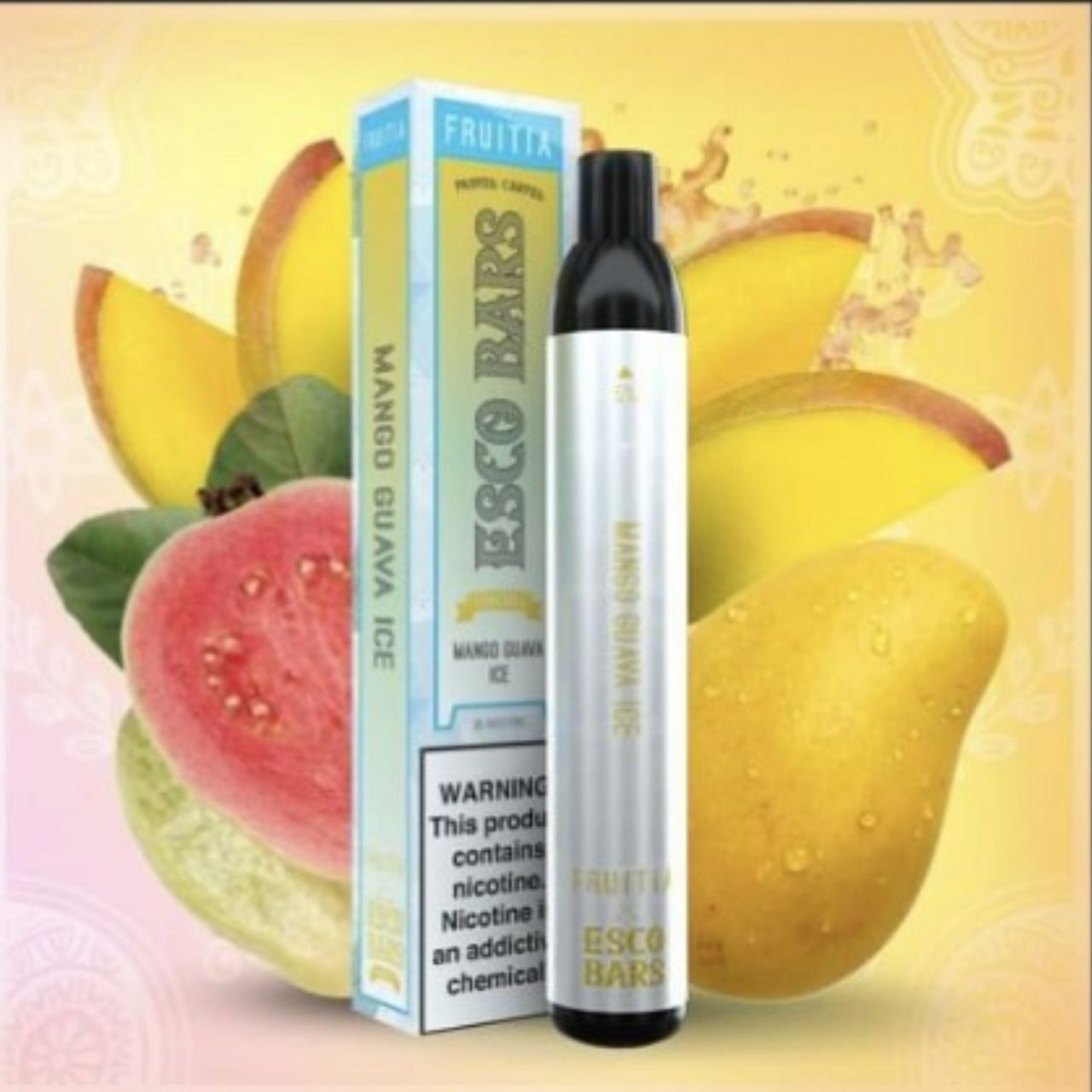 ESCO Bar X Fruitia Mango Guava Ice 2500 puffs 5% box