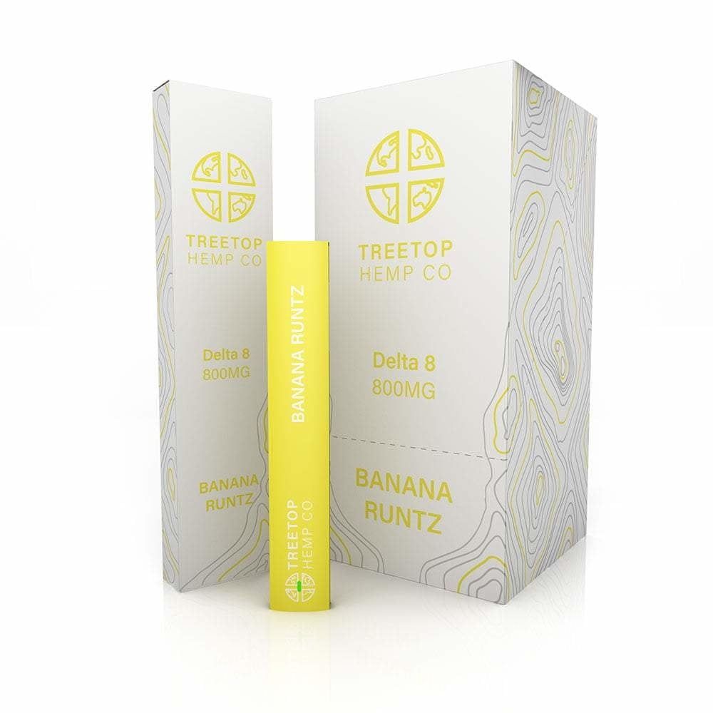 TreeTop Hemp CO. 800MG Delta 8 Banana Runtz Disposable