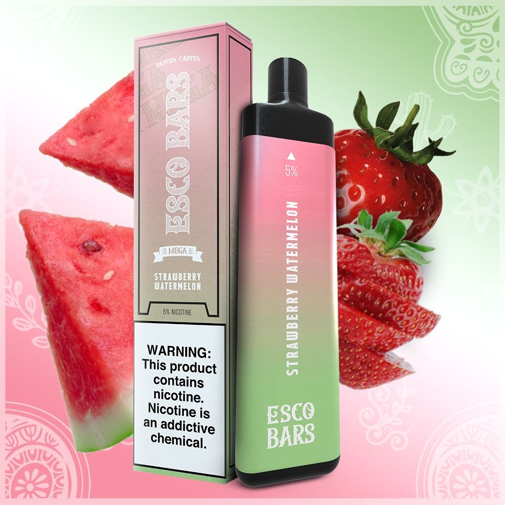 Esco Bar Mega Strawberry Watermelon 5000 Puffs Rechargeable