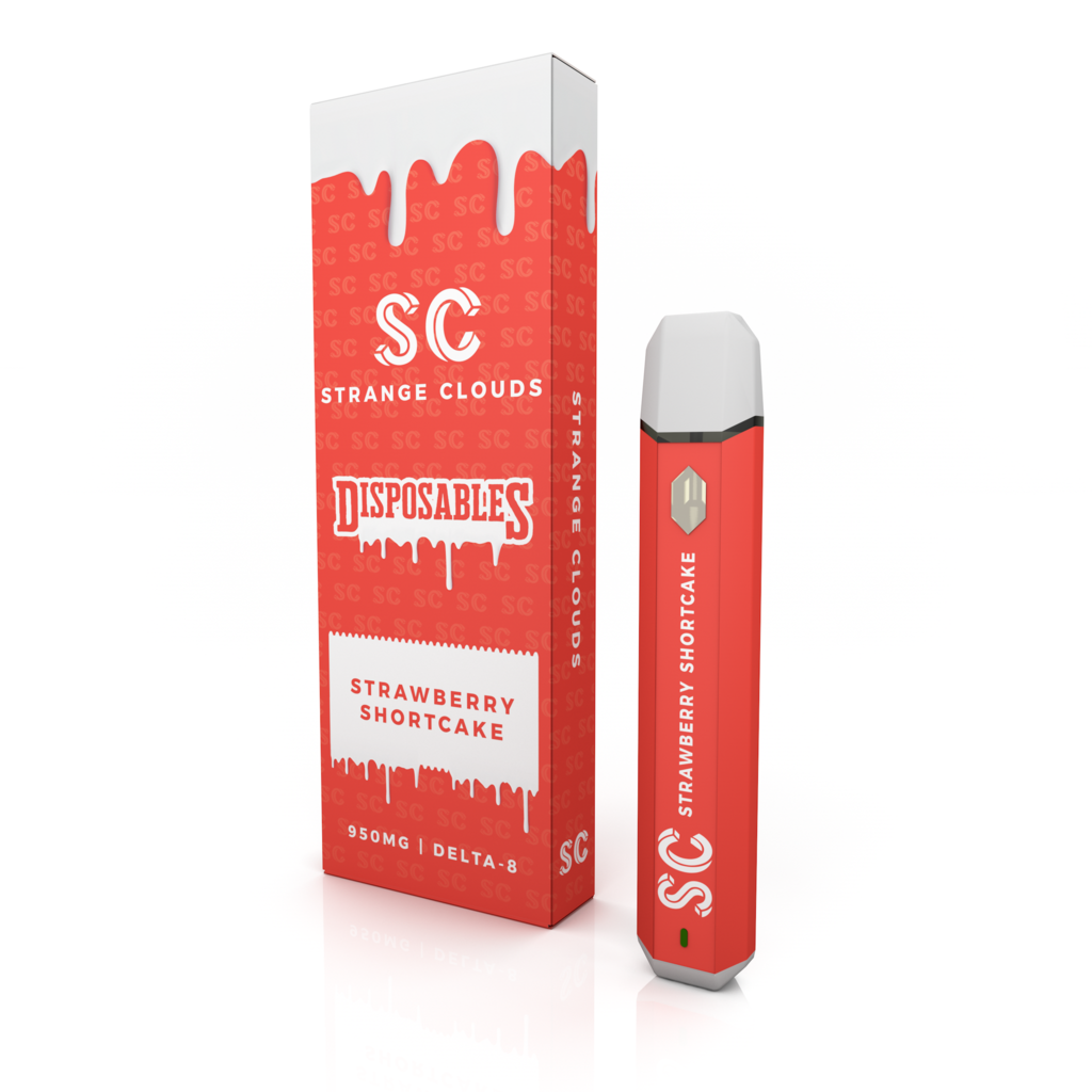 Strange Cloud Strawberry Shortcake 950MG Disposable DELTA 8