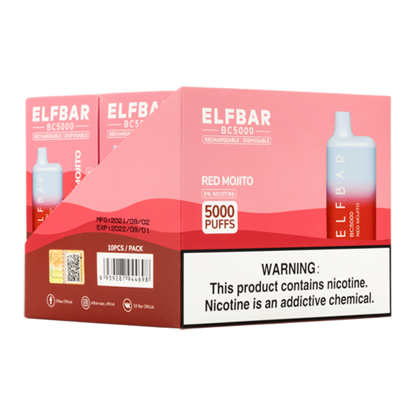 ELFBAR Red Mojito 5000 Puffs 5% Box