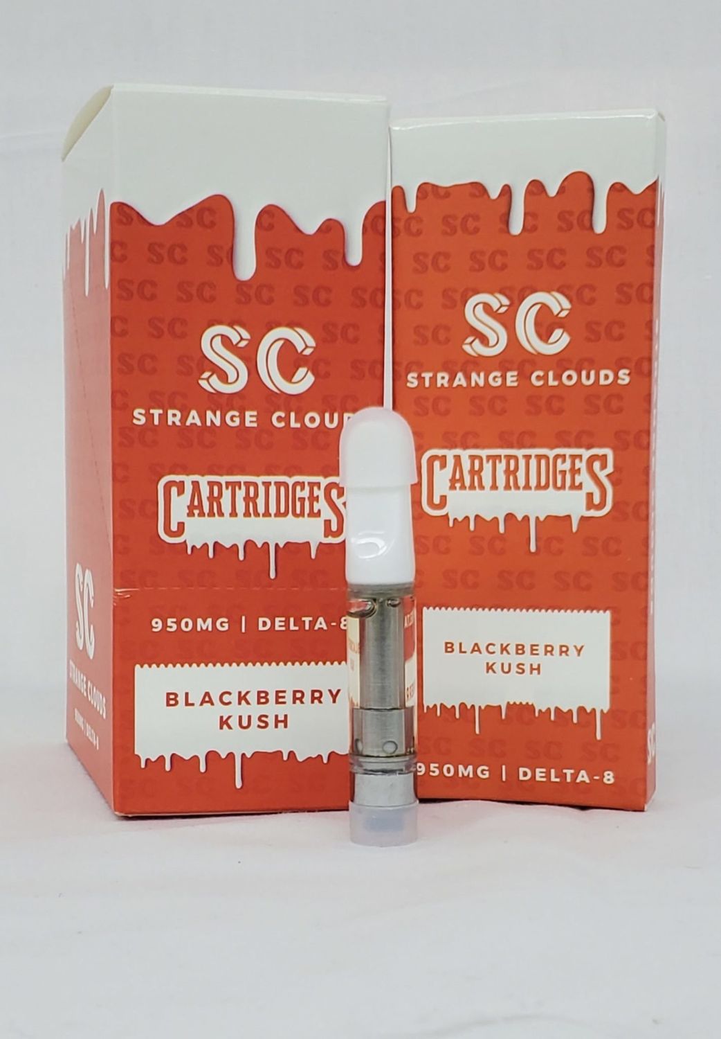 Strange Clouds D8 1400 MG Cart Blackberry Kush Box