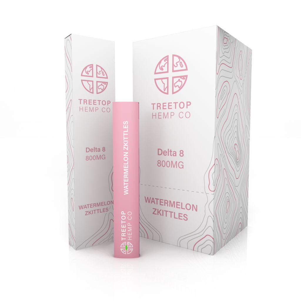 TREETOP D8 Disposable 1800mg Watermelon Zkittles Box