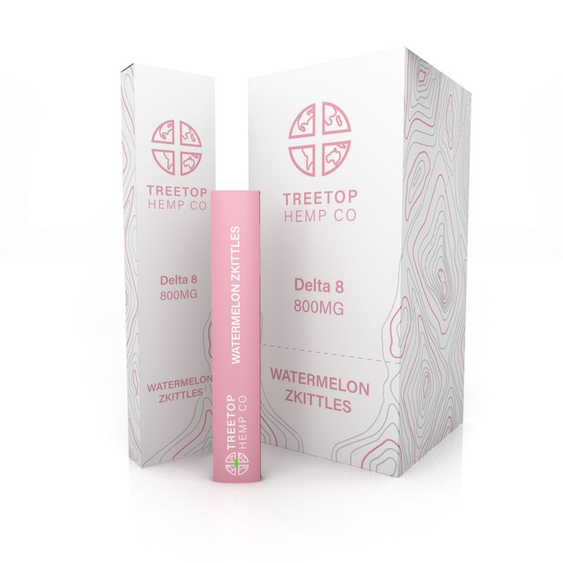 TREETOP D8 Disposable 1800mg Watermelon Zkittles Box