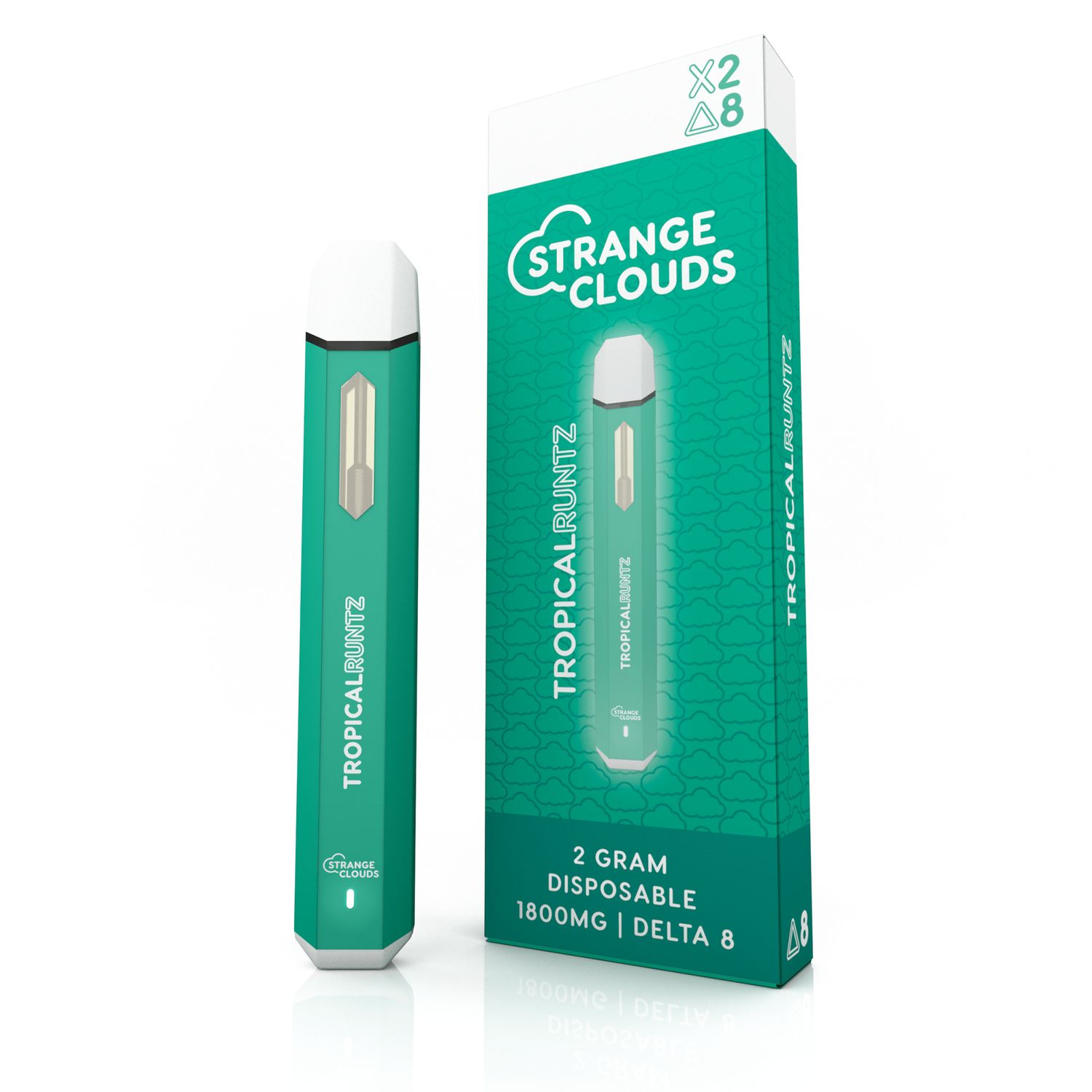 Strange Clouds D8 1800 MG Disposable Tropical Runtz