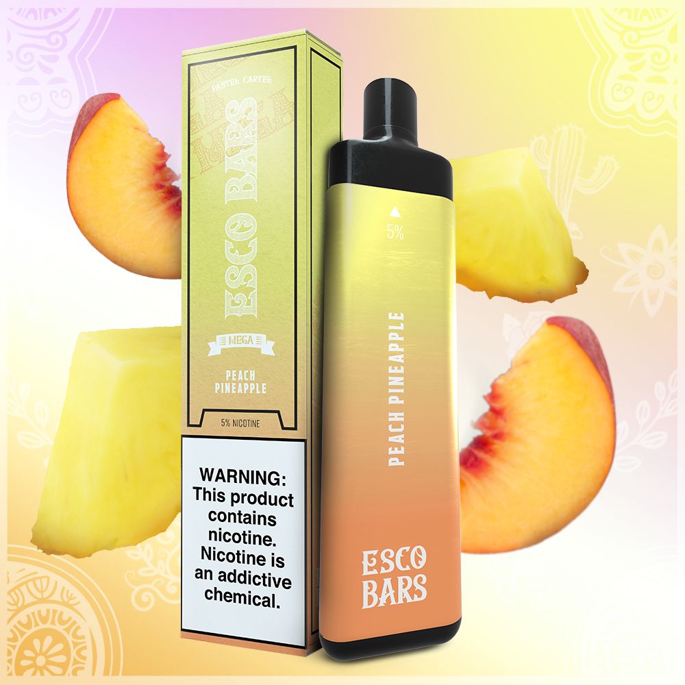 Esco Bar Mega Peach Pineapple  5000 Puffs Rechargeable