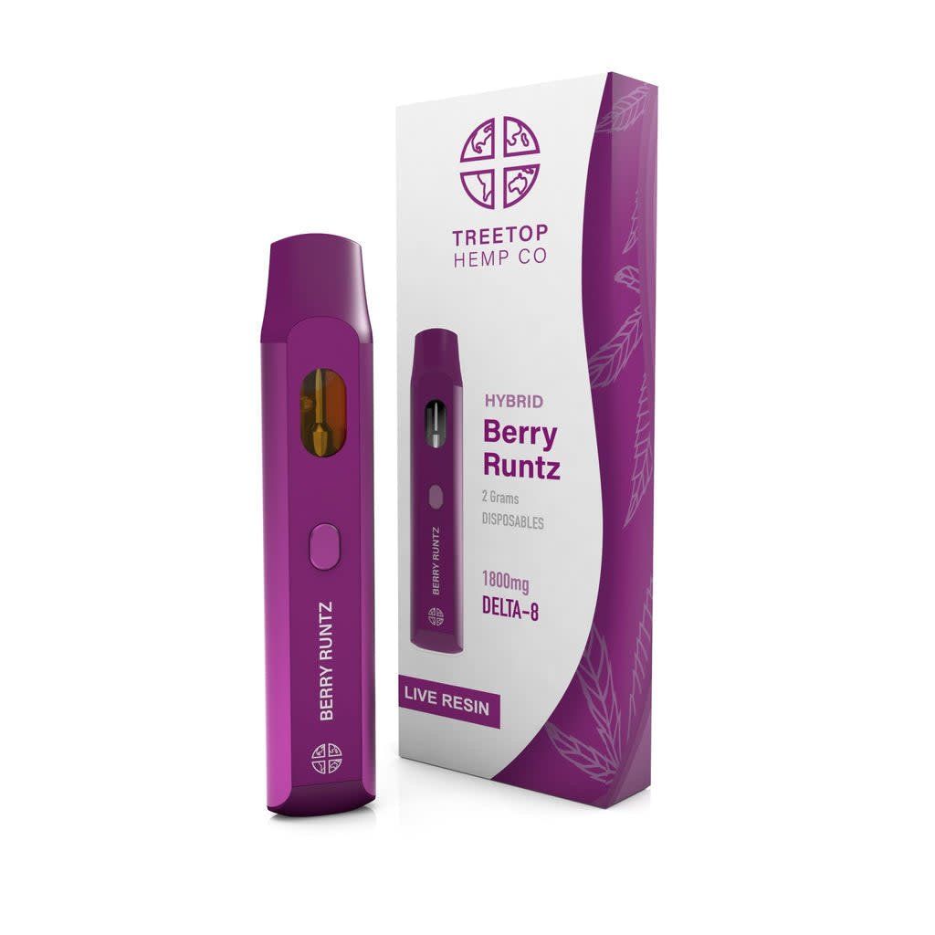 TREETOP D8 Disposable 1800mg Raspberry Runtz