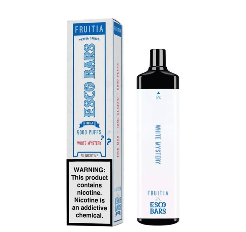 Esco Bar Mega Fruitia White Mystery 5000 Puffs Rechargeable
