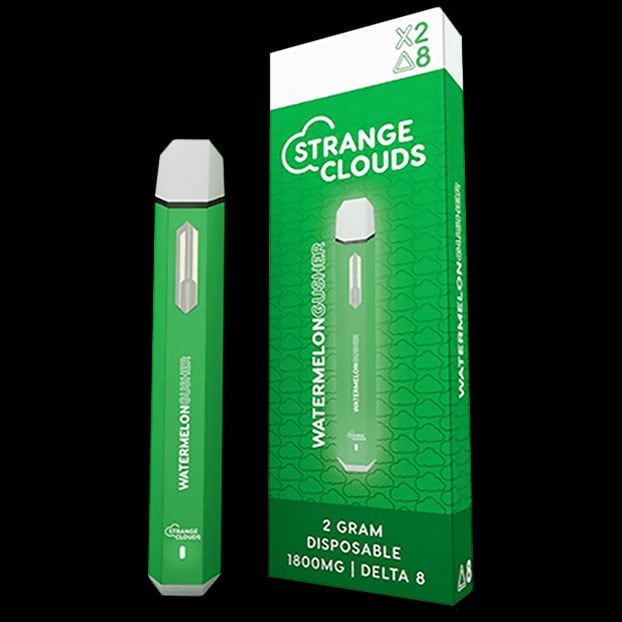 Strange Clouds D8 1800 MG Disposable Watermelon Gusher  Box