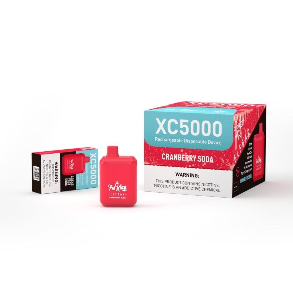 ELFBAR Pod King Cranberry Soda 5000 Puff 5% Box
