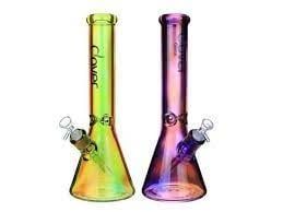 Clover 10&quot; Fancy Mix Color Glass WaterPipe WPD240