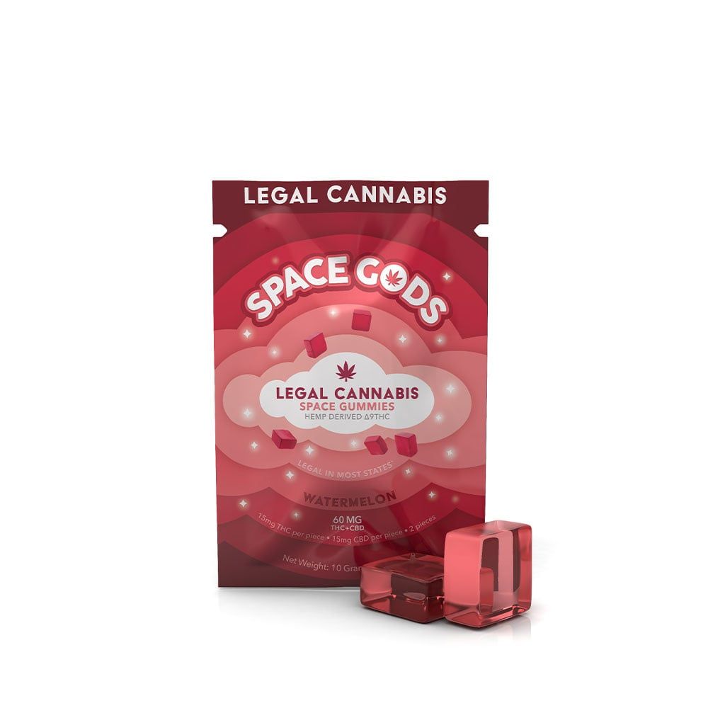 Space Gods D9 Gummies 60mg 2pcs Watermelon