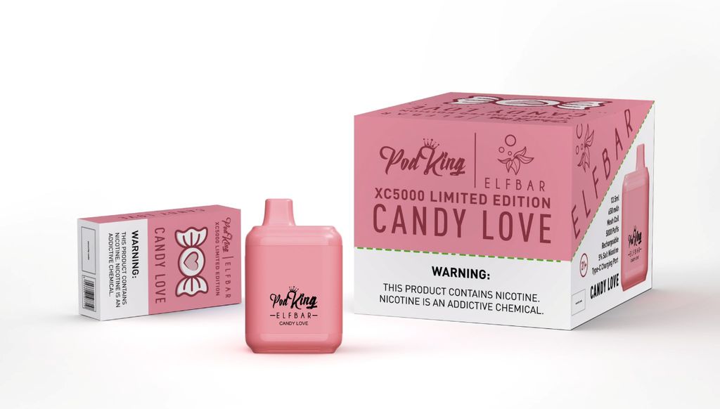 ELFBAR Pod King Candy Love 5000 Puff 5% Box