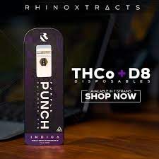Rhino Xtracts Purple Punch Delta 8 Indica 2g Disposable