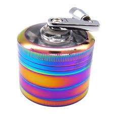 Tobacco Grinder 4part 52mm Rainbow Hand Crank