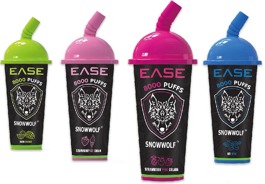 Snowwolf EASE 8000 puff -Strawberry Ice Cream box