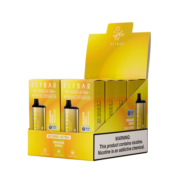 Elfbar 5000 Ultra -Orange Soda Box