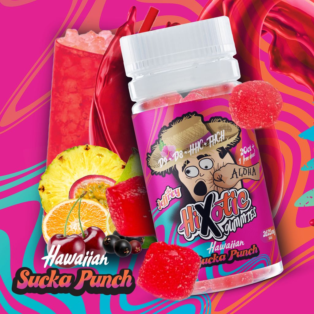 Hixotic Jeffery Hawaiian Sucka Punch Gummies 20ct 2625mg