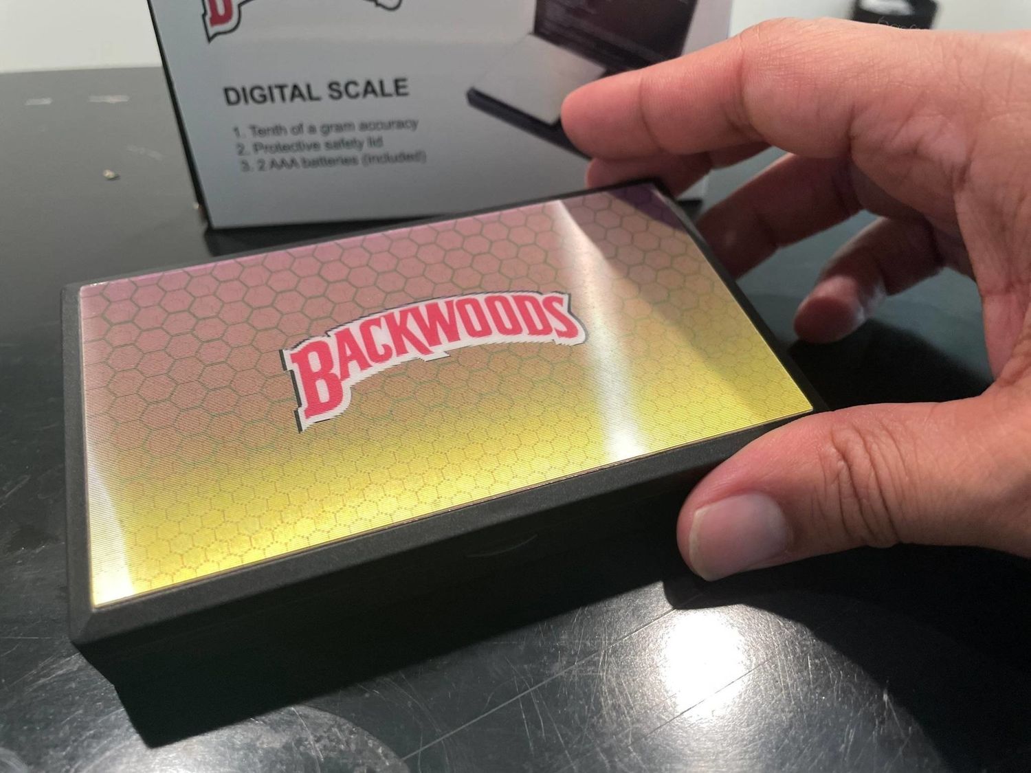 Backwoods 500g/0.01g Scales - Red Honeycomb + Nug Lenticular Print