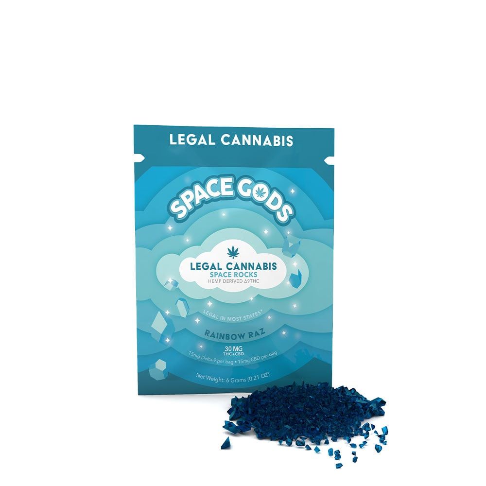 Space Gods D9 Space Rocks 30mg Rainbow Raz