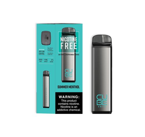 Cube Zero 3000 puffs 0% Summer Menthol Box