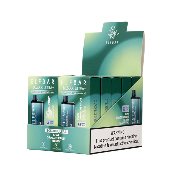 Elfbar 5000 Ultra - Kiwi Dragonfruit Berry Box