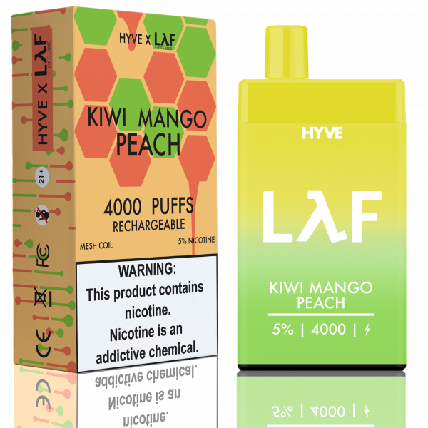 HYVE x LYF Kiwi Mango Peach 4000puff