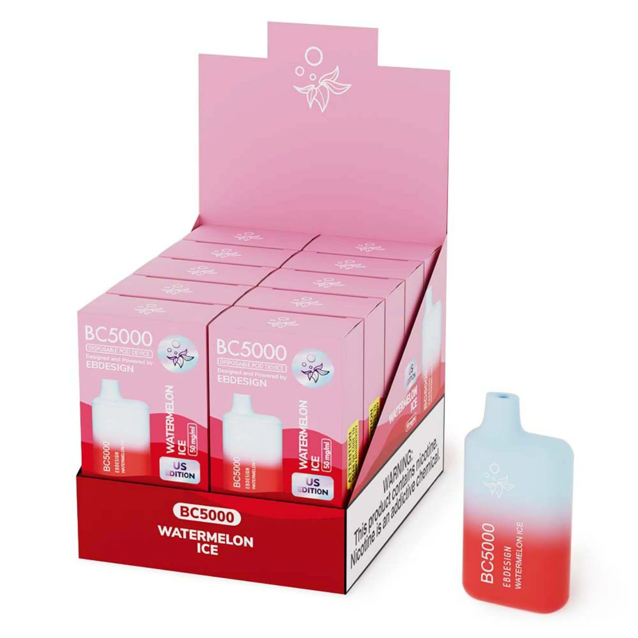 EB Designs BC5000 Watermelon Ice 5% Box