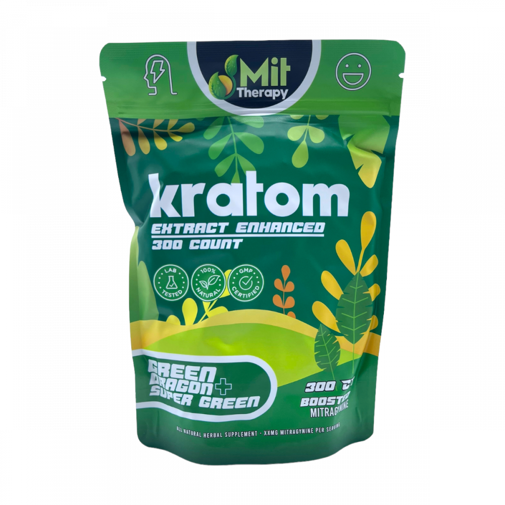 MIT Therapy Kratom Green Dragon + Super Green 10ct box