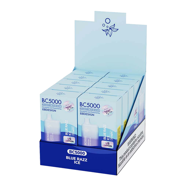 EB Designs BC5000 Blue Razz Ice 5% Box