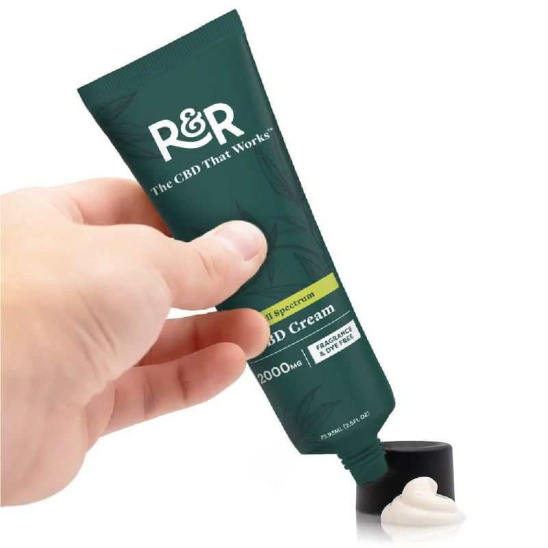 R+R Medicinals Full Spectrum Pain Cream 2000mg 2.5oz