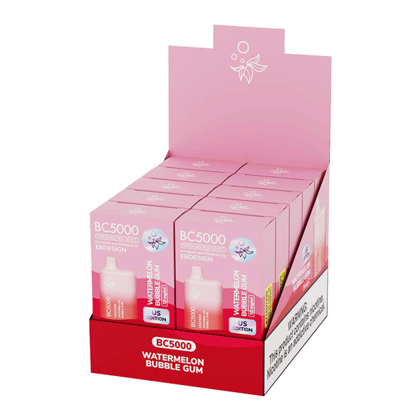 EB Designs BC5000 Watermelon Bubble Gum 5% Box