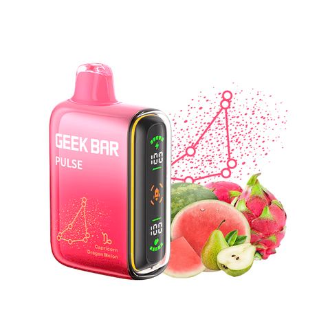 Geek Bar Pulse 10000 Puffs-Dragon Melon (Capricorn)-5pk Box