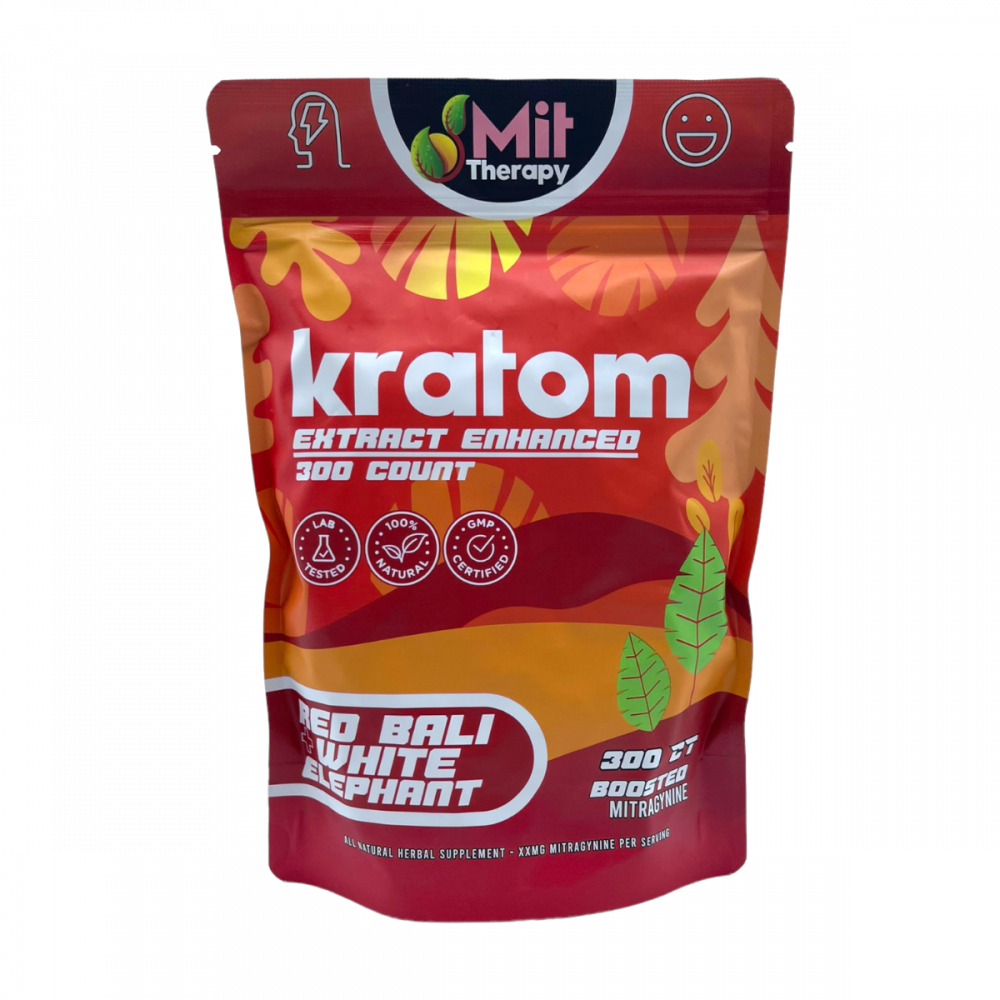 MIT Therapy Kratom Red Bali + White Elephant 10ct box