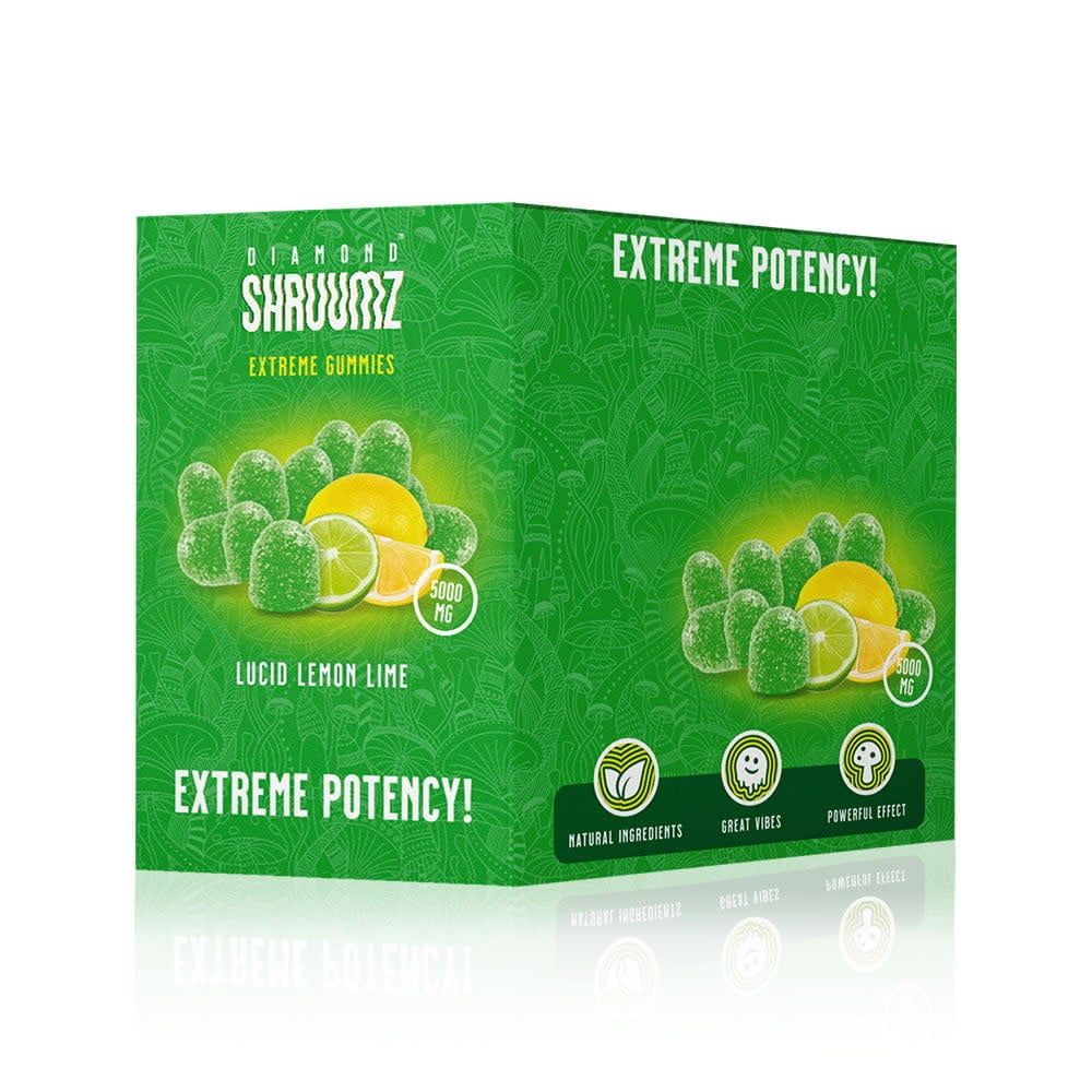 Diamond Shruumz Lucid Lemon Lime Extreme Potency 5000MG 10pk Box