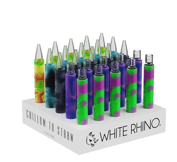 White Rhino - Silicon Chillum to Straw &quot;FLIP&quot;