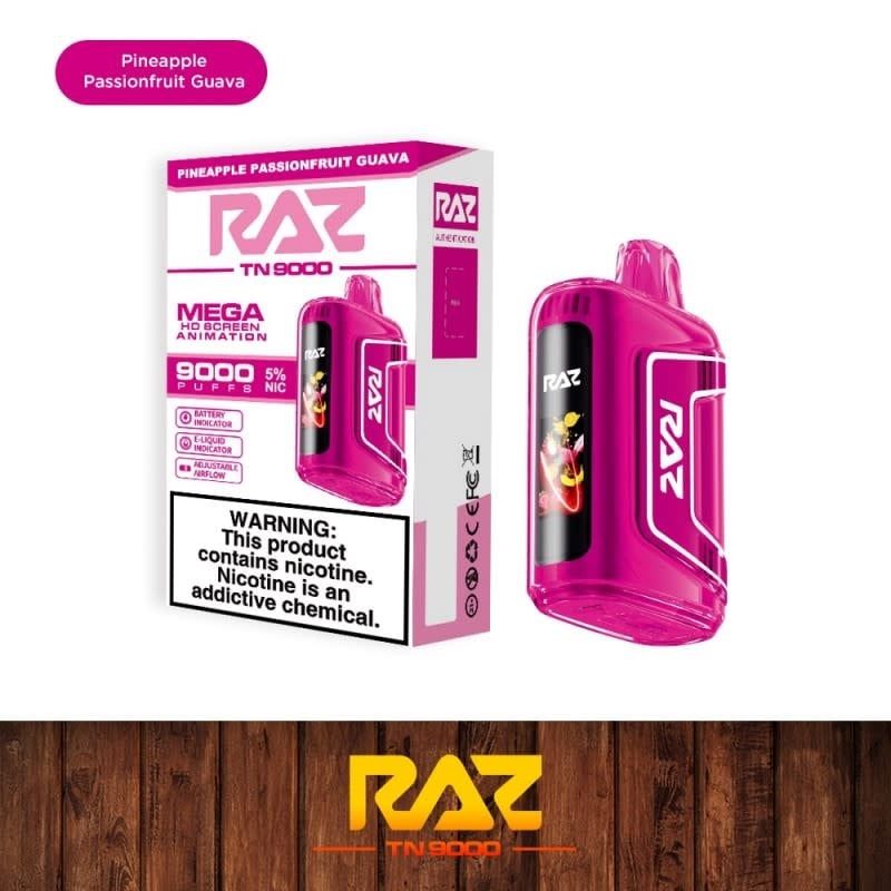 RAZ TN9000 Pineapple Passionfruit Guava Box 5PK