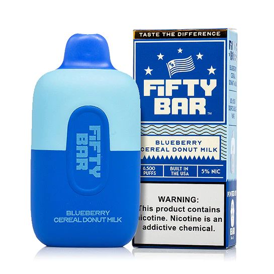 Fifty Bar 6500 - Blueberry Cereal Donut Milk