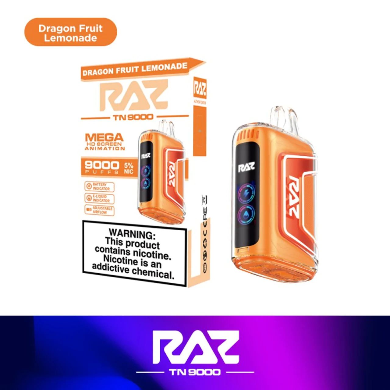 RAZ TN9000 Dragon Fruit Lemonade