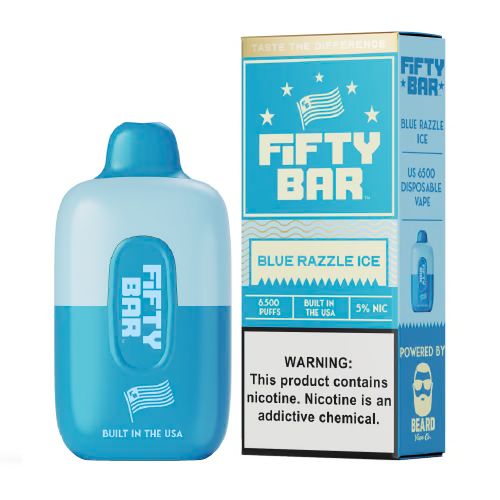 Fifty Bar 6500 - Blue Razzle Ice