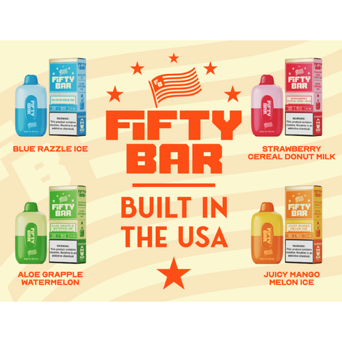 Fifty Bar 6500 - Diamond Peach Ice 10pk Box