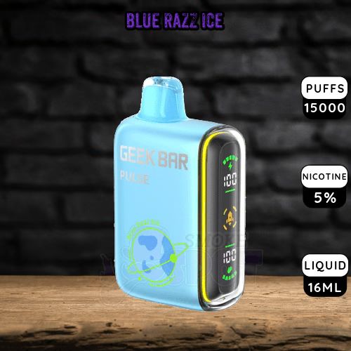 Geek Bar Pulse 10000 Puffs-Blue Razz Ice-5pk Box