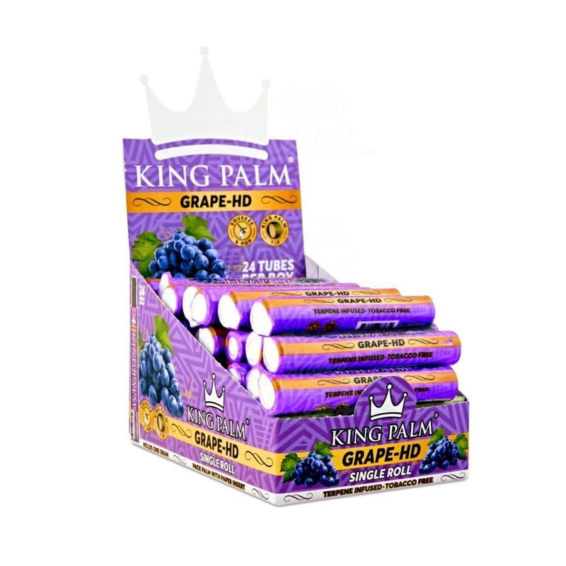King Palm Cones Mini 1pk - Grape-HD 24ct Box